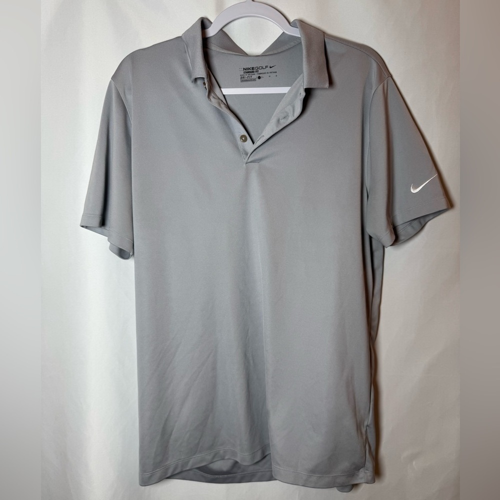 Nike Men's Dri-Fit Golf Polo Shirt Gray L